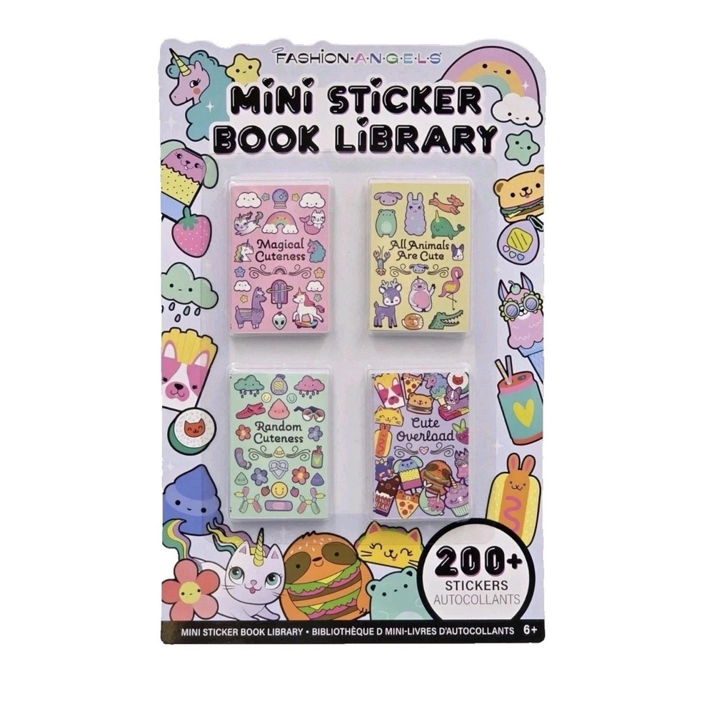 Fashion Angels Mini Sticker Book Library 200+ Stickers